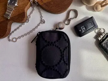 재입고 [ 키 파우치 ] 미나 페르호넨 탬버린 차콜 x 블랙