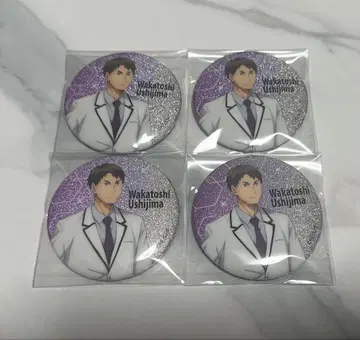 하이큐 날씨 버전 캔뱃지 우시지마 와카토시 글리터