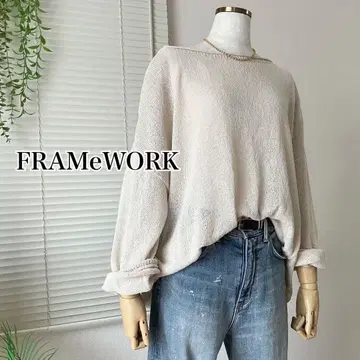 [ 24SS ] FRAMeWORK 워셔블 뉘앙스 와이드 풀오버 생성