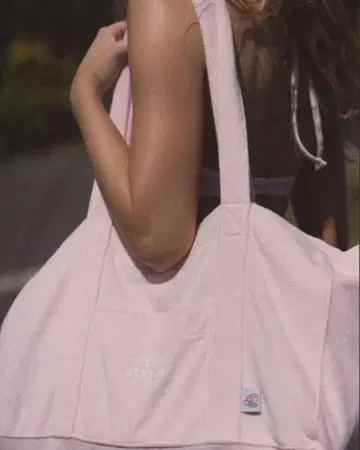 HELLO ALEXIA 핑크 토트백