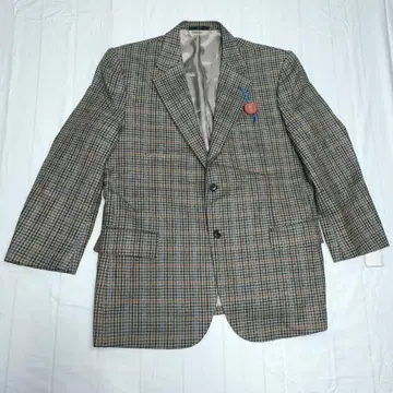 DURBAN 제냐 원단 자켓 고급 울 100% 체크 무늬 일본제 남성용