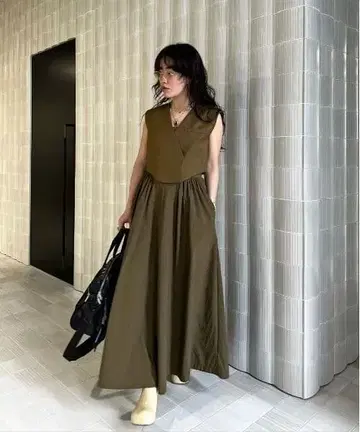 WAVE VEST WITH FLARE DRESS ameri vintage