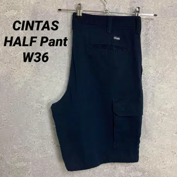 CINTAS 신타스 카고 네이비 치노 팬츠 하프 팬츠 W36