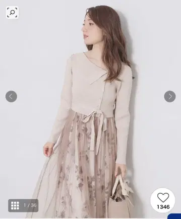 index 인덱스 도킹 니트 원피스 [ 세탁기 OK / 필링 방지 ]