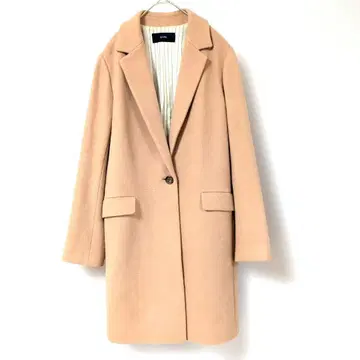 SHIPS 베이지 체스터 코트 울 100%