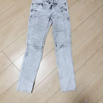 지스타 로우 라이트 그레이 스키니 데님 25 길이 32