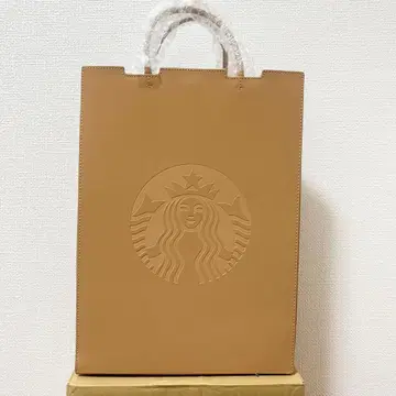 스타벅스 마이 커스터마이즈 저니 가죽 토트백