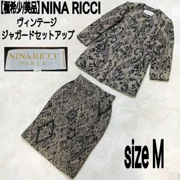 [ 극레어/새상품급 ] 프랑스제 NINA RICCI 빈티지 자카드 셋업