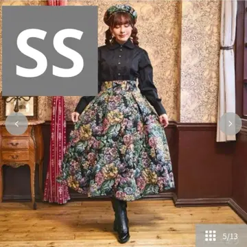 클라로리 쿠루미 노엘 드 메모와르 고블랑 스커트 블랙 S 사이즈