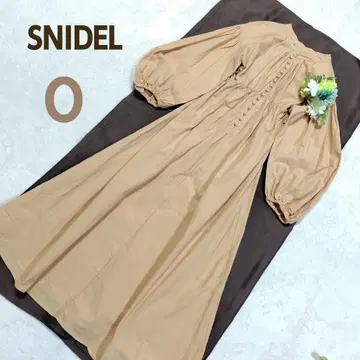 스나이델 오가닉 볼륨 셔츠 원피스 덕질 오렌지