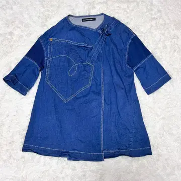 메르시보쿠 데님 롱 자켓 가디건 겉옷 스트레치 1