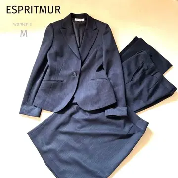 [에스프리 뮬] 다크 그레이 팬츠 스커트 3피스 여성 수트 M9