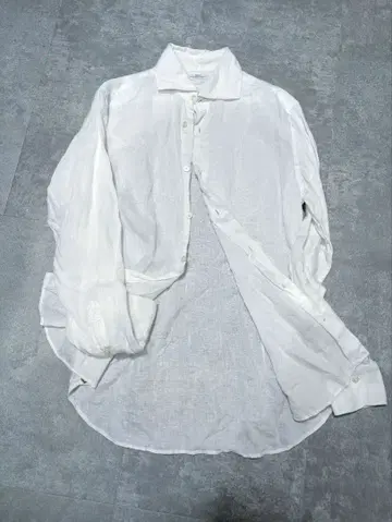 BEAMS 빔즈 호리즌탈 칼라 린넨 셔츠