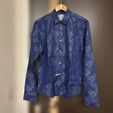 SCOTCH&SODA 네이비 플라워 긴팔 셔츠