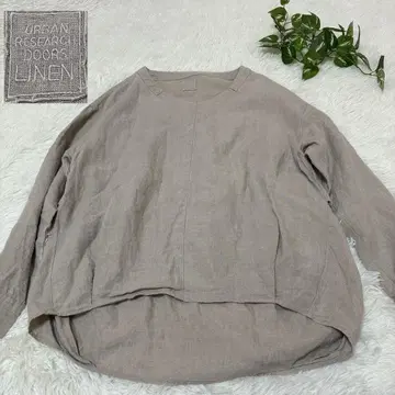 URBAN RESEARCH DOORS 린넨 백턱 풀오버