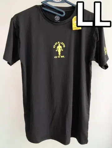 새상품 골드짐 GOLD'S GYM 반팔 둥근넥 이너 블랙 남성용 LL