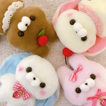 스쿠토 타치상 축 늘어진 토끼 인형 & 토끼 인형 세트