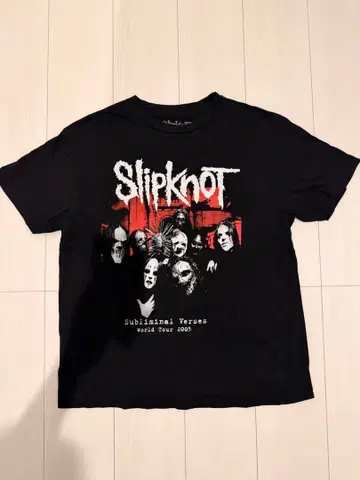 slipknot 슬립낫 밴드 티셔츠 반팔티