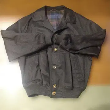 던힐 울 캐시미어 다크 그레이 자켓 블루종 점퍼