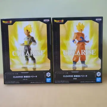 CLEARISE 손오공 & 베지터 피규어 2체 세트 미개봉 새상품