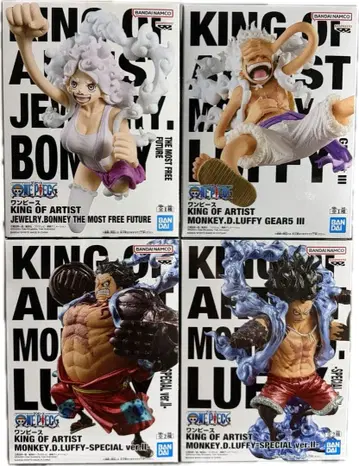원피스 KING OF ARTIST 루피 & 보니 피규어 4개 세트