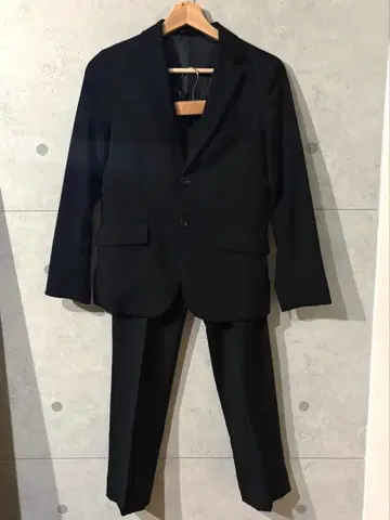 GU 블랙 비즈니스 정장 수트 셋업 상하의