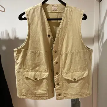 C.C. FILSON 베이지 코튼 베스트