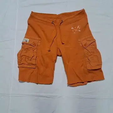 DENIM & SUPPLY 오렌지 카고 포켓 숏팬츠 (M)