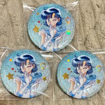 메이지 키스 캔뱃지 세일러 머큐리 미즈노 아미 세트 세일러문