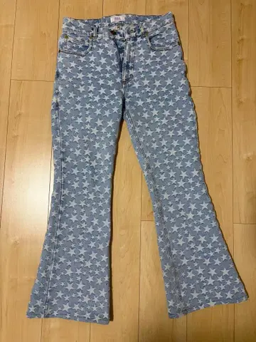 ERL star jacquard 플레어 팬츠 스타 패턴