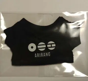 BTS 아리랑 ARIRANG 10cm 인형 옷 블랙 로고 화이트