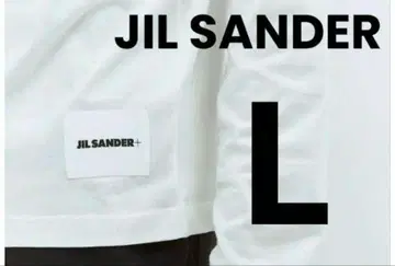 [새상품급] JIL SANDER+ 화이트 긴팔 티셔츠 L
