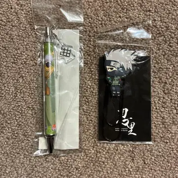 NARUTO 카카시 볼펜 러버 클립 세트