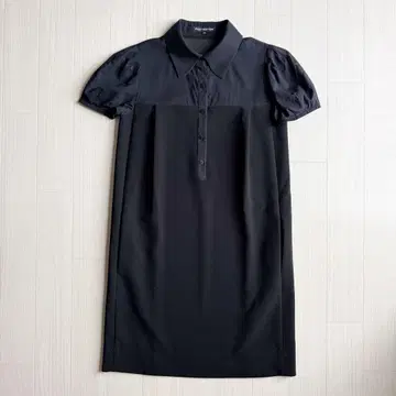 FOXEY NEW YORK 원피스 38 블랙 퍼프 슬리브 반팔 새상품급