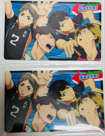 하이큐 카게야마 오이카와 코즈메 세터 스가와라 버라이어티 카드 패러디