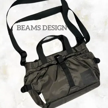 BEAMS DESIGN JAL 한정판 2WAY 토트백 카키 나일론