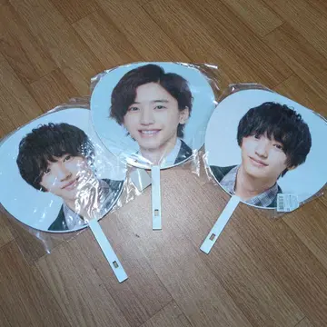 미개봉 새상품 미치에다 슌스케 나니와단시 부채 묶음 판매 3장 세트