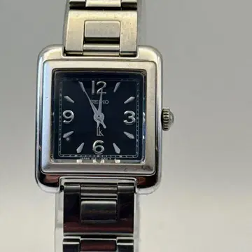 SEIKO 세이코 스퀘어 네이비 다이얼 여성용 작동품