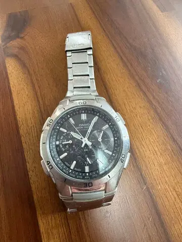 CASIO wave cepter 손목시계 실버