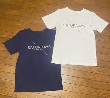SATURDAYS SURF NYC BEAMS 콜라보 T셔츠 2색 세트