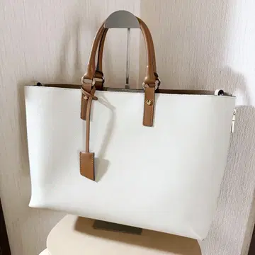 바니스뉴욕 가죽 토트 A4 가능 바이컬러 2WAY 숄더