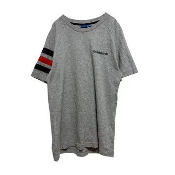 아디다스 T셔츠 그레이 L 라인