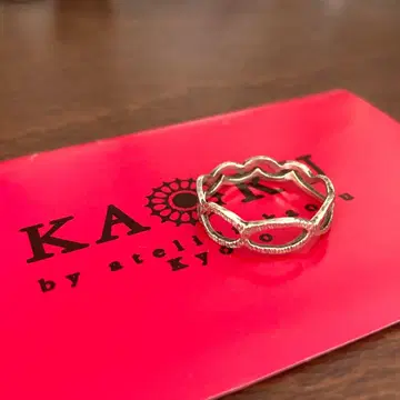 카오루 허니 빗 반지 k10 그린 골드 KAORU