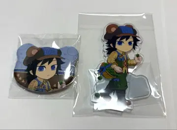 귀멸의 칼날 토미오카 기유 풍요로운 가을 축제 아크릴 스탠드 곰 캔뱃지