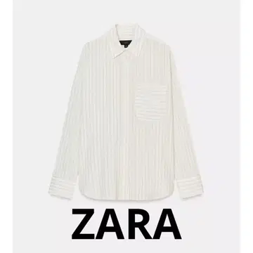 ZARA ZW COLLECTION 스트라이프 패턴 플루이드 셔츠