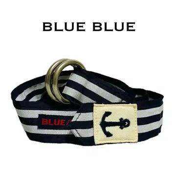 블루블루 HRM 할리우드 런치마켓 링 벨트 네이비 화이트