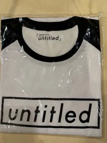 아라시 굿즈 untitled 로고 티셔츠 화이트/블랙