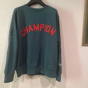 챔피온 트레이닝복 그린 오렌지 로고