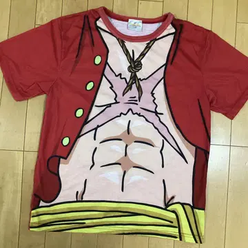 유니버셜 USJ 공식 원피스 루피 코스프레 반팔 티셔츠 M