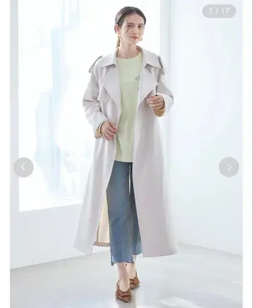 새상품 Mila Owen 벨트 포함 헌장 디자인 트렌치코트